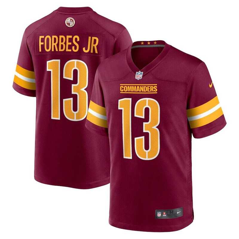 Men & Women & Youth Washington Commanders 13 Emmanuel Forbes Red 2023 NFL Draft Vapor Limited Jersey->washington commanders->NFL Jersey